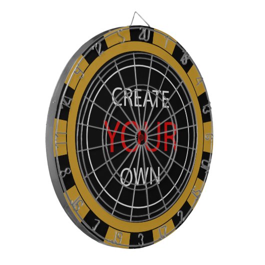 Creëer Uw eigen — Gepersonaliseerd, merknaam/aange Dartbord (Voorkant Links)