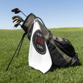 Creëer Uw eigen — gepersonaliseerd, merknaam/aange Golfhanddoek (Groen)