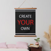 Creëer Uw eigen — gepersonaliseerd, merknaam/aange Hangend Wandkleed (Slaapkamer)