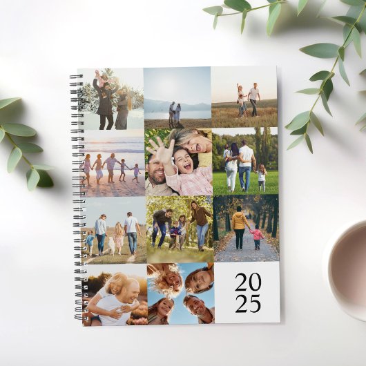 Creëer Uw eigen gepersonaliseerde 12 foto collage Planner