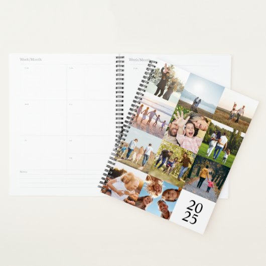 Creëer Uw eigen gepersonaliseerde 12 foto collage Planner (Display)