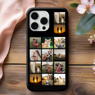 Creëer Uw eigen gepersonaliseerde 14 foto collage iPhone 15 Pro Max Hoesje