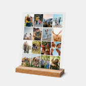 Creëer Uw eigen gepersonaliseerde 16 foto collage Acryl Bord (Hoek)