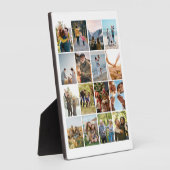 Creëer Uw eigen gepersonaliseerde 16 foto collage Fotoplaat (Zijkant)