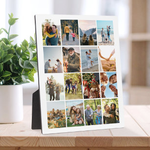 Creëer Uw eigen gepersonaliseerde 16 foto collage Fotoplaat