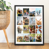 Creëer Uw eigen gepersonaliseerde 16 foto collage Poster