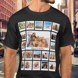 Creëer Uw eigen gepersonaliseerde 20 foto collage T-shirt