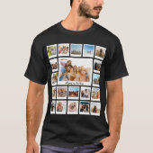 Creëer Uw eigen gepersonaliseerde 20 foto collage T-shirt (Voorkant)