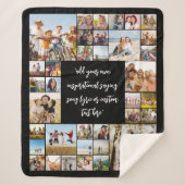 Creëer Uw eigen gepersonaliseerde 36 foto collage Sherpa Deken (Voorkant)