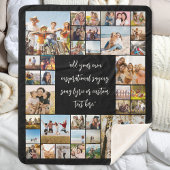 Creëer Uw eigen gepersonaliseerde 36 foto collage Sherpa Deken
