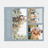 Creëer Uw eigen gepersonaliseerde 3 foto en offert Fleece Deken (Voorkant (Horizontaal))