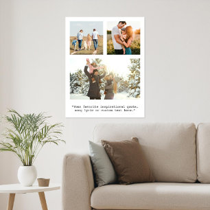 Creëer Uw eigen gepersonaliseerde 3 foto en offert Poster