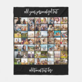 Creëer Uw eigen gepersonaliseerde 56 foto collage Fleece Deken (Voorkant)