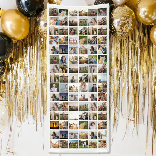 Creëer Uw eigen gepersonaliseerde 90 foto collage Spandoek