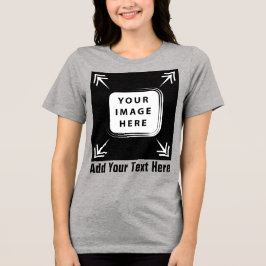 Creëer uw eigen gepersonaliseerde cadeaus Tri-Blend shirt