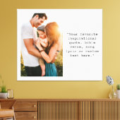 Creëer uw eigen gepersonaliseerde foto en offerte canvas afdruk (Insitu (Woonkamer))