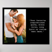 Creëer uw eigen gepersonaliseerde foto en offerte poster (Voorkant)