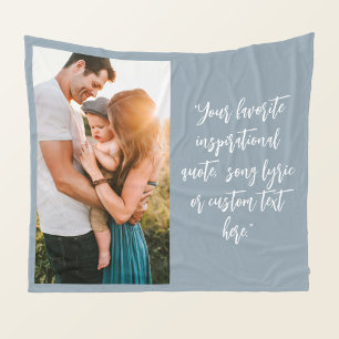 Creëer uw eigen gepersonaliseerde foto quote fleece deken