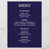 Creëer uw eigen gepersonaliseerde indigo menu (Voorkant)