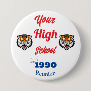 Creëer uw eigen gepersonaliseerde klasse reünie Bu Ronde Button 7,6 Cm