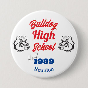 Creëer Uw eigen gepersonaliseerde klassenreünie Ronde Button 7,6 Cm