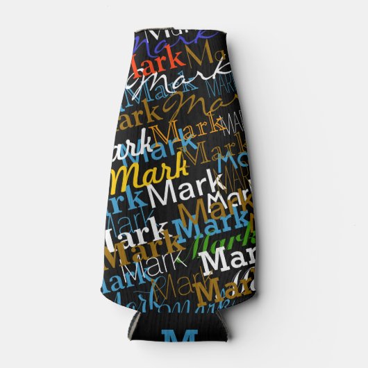 Creëer Uw eigen gepersonaliseerde kleurnaam Flesjeskoeler (Voorkant)