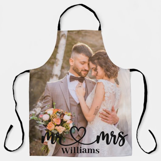 Creëer Uw eigen gepersonaliseerde koppelfoto Schort (Voorkant)