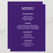 Creëer uw eigen gepersonaliseerde menu (Voorkant / Achterkant)