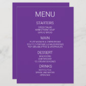 Creëer uw eigen gepersonaliseerde menu (Voorkant / Achterkant)