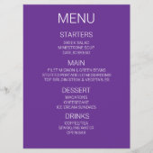 Creëer uw eigen gepersonaliseerde menu (Voorkant)