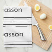 Creëer uw eigen gepersonaliseerde minimalistische  theedoek (Quarter Fold)