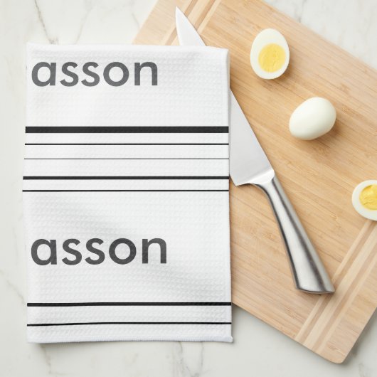 Creëer uw eigen gepersonaliseerde minimalistische  theedoek (Quarter Fold)