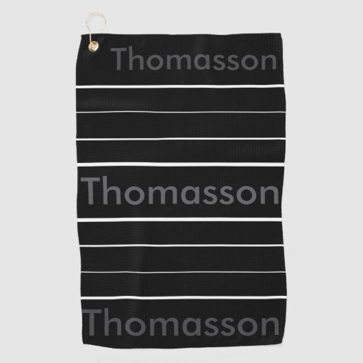 Creëer Uw eigen gepersonaliseerde Monogram Golfhan Golfhanddoek (Voorkant)