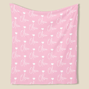 Creëer uw eigen gepersonaliseerde naamdeken fleece deken