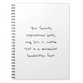 Creëer uw eigen gepersonaliseerde offerte notitieboek (Voorkant)