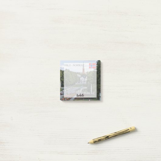 Creëer uw eigen gepersonaliseerde Oslo custom foto Post-it® Notes (Op bureau)