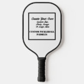 Creëer uw eigen gepersonaliseerde pickleball pedde paddle (Achterkant)