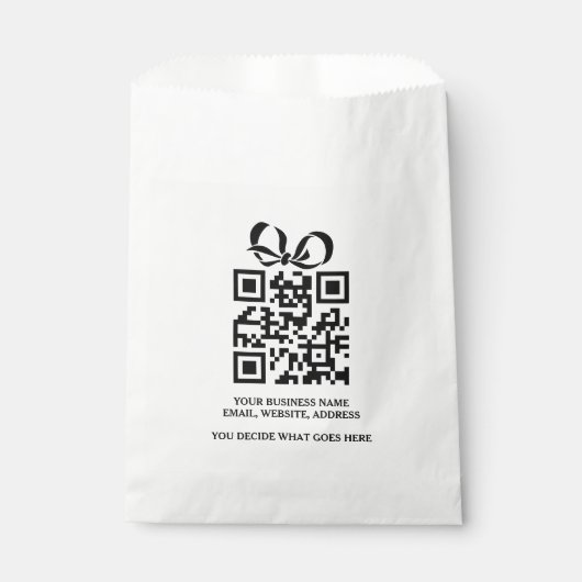 Creëer uw eigen gepersonaliseerde QR-codebedrijf Bedankzakje (Voorkant)
