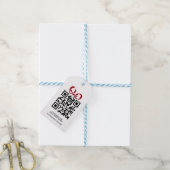 Creëer uw eigen gepersonaliseerde QR-codebedrijf Cadeaulabel (Met Touw)