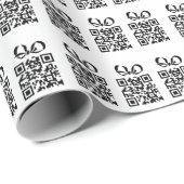 Creëer uw eigen gepersonaliseerde QR-codebedrijf Cadeaupapier (Rol Hoek)
