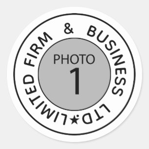 Creëer Uw eigen gepersonaliseerde Sjabloon tekst A Ronde Sticker