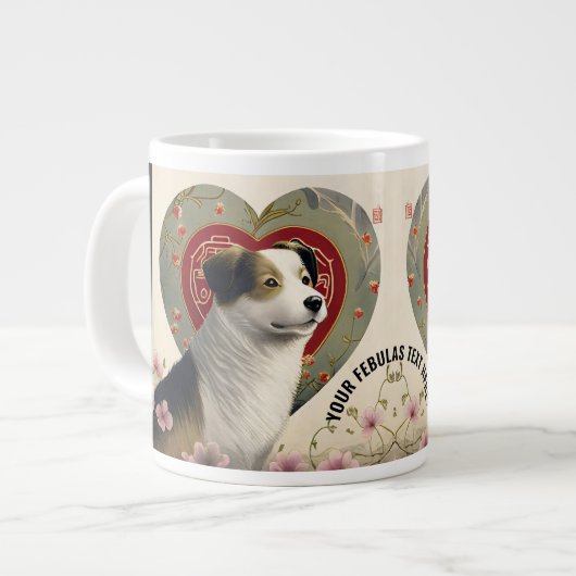 Creëer Uw Eigen Gepersonaliseerde Tekst van de Dou Extra Grote Beker (Voorkant links)