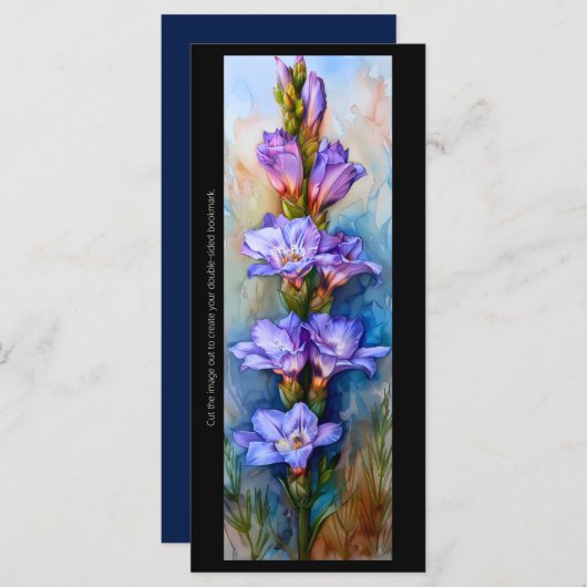 Creëer Uw eigen geschilderde Gladiolus Bladwijzer  (Voorkant / Achterkant)