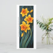 Creëer Uw eigen geschilderde Narcissus Bladwijzer (Staand voorkant)