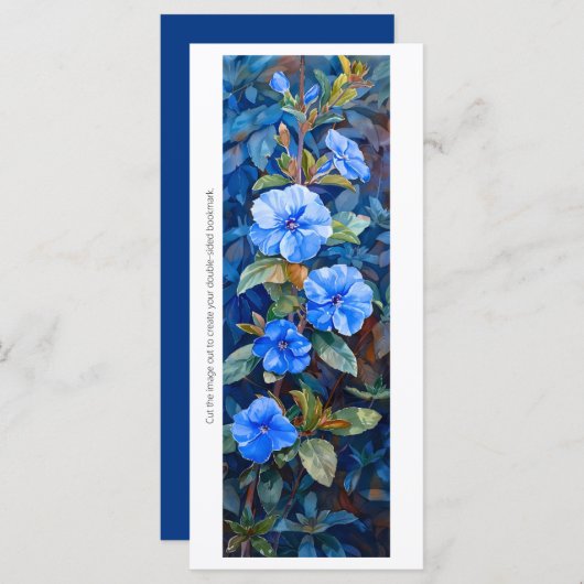 Creëer Uw eigen geschilderde Perriwinkle Bladwijze (Voorkant / Achterkant)