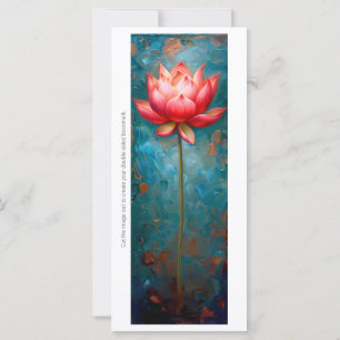 Creëer Uw Eigen Geschilderde Roze Lotus Bladwijzer