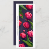 Creëer Uw eigen geschilderde roze tulpen Bladwijze (Voorkant / Achterkant)