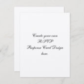 Creëer Uw Eigen Gevoeld Document van de Douane RSVP Kaartje (Voorkant / Achterkant)