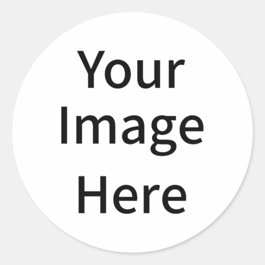 Creëer uw eigen gewoonte uw Afbeelding hier Ronde Sticker (Voorkant)