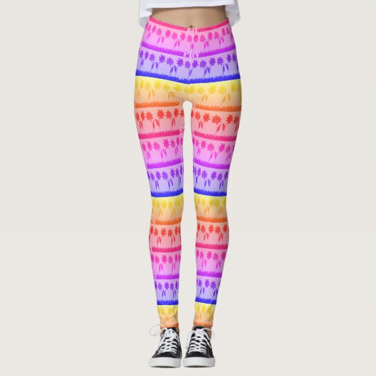 Creëer Uw eigen Girly All-Over Print Leggings (Voorkant)